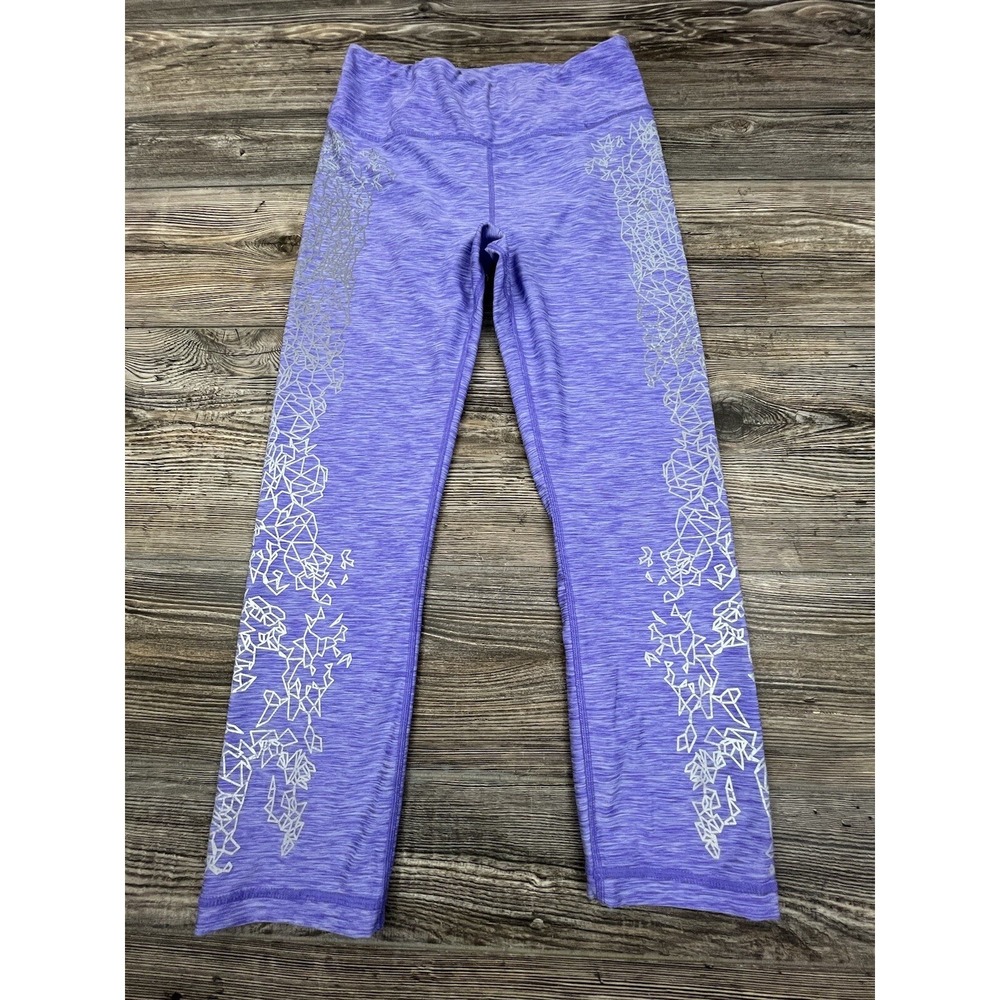 R8 Activewear Capri Leggings Yoga‎ Pants Purple And White Women's M Yoga Gym